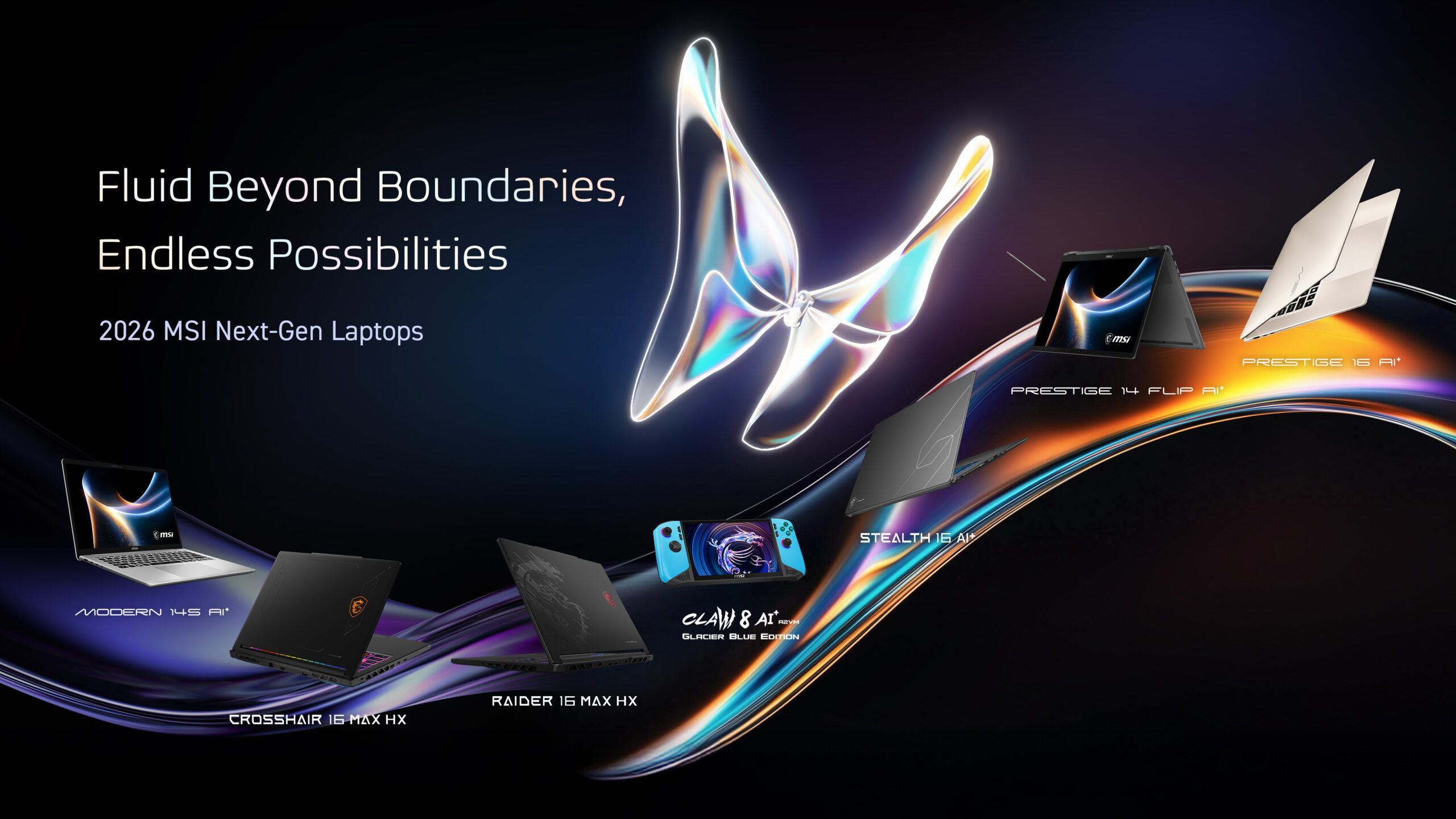 MSI enthüllt auf der CES 2026 neue Business-Laptops mit Intel Core Ultra Serie 3 Prozessor 